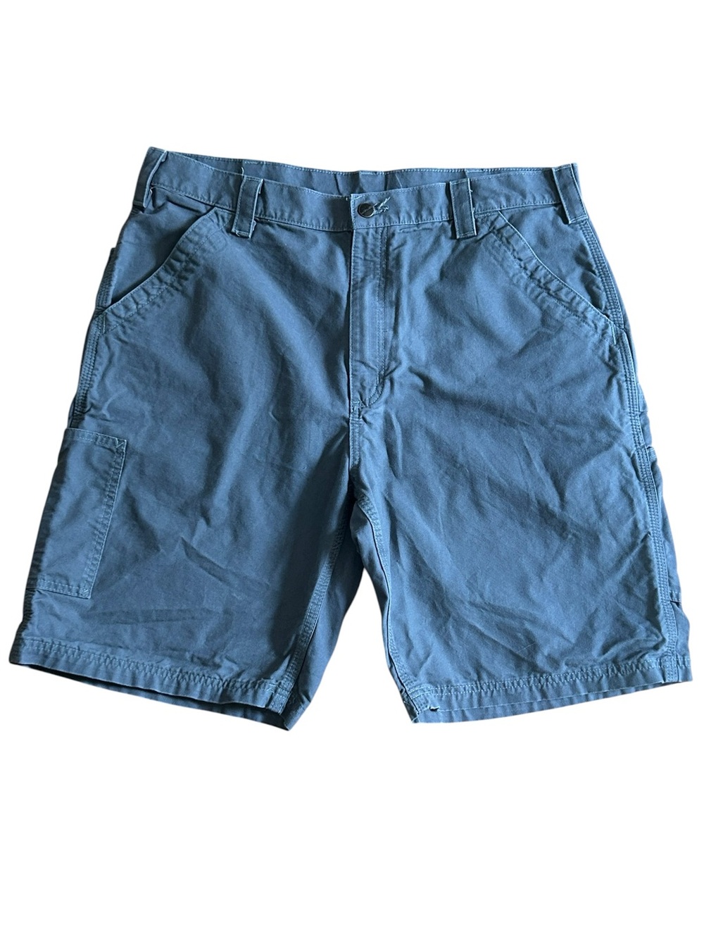 Carhartt Gray Utility Work Shorts with Logo Patch Size 38 mens